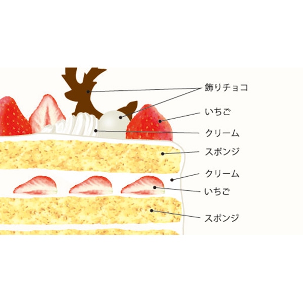 【店舗受取・西日本専用】ザ・ショートケーキ・ノエル (18cm)