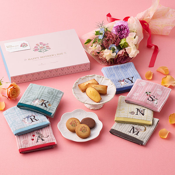 ラング・ド・シャ・アソート＜イニシャルタオル付き母の日ボックス＞