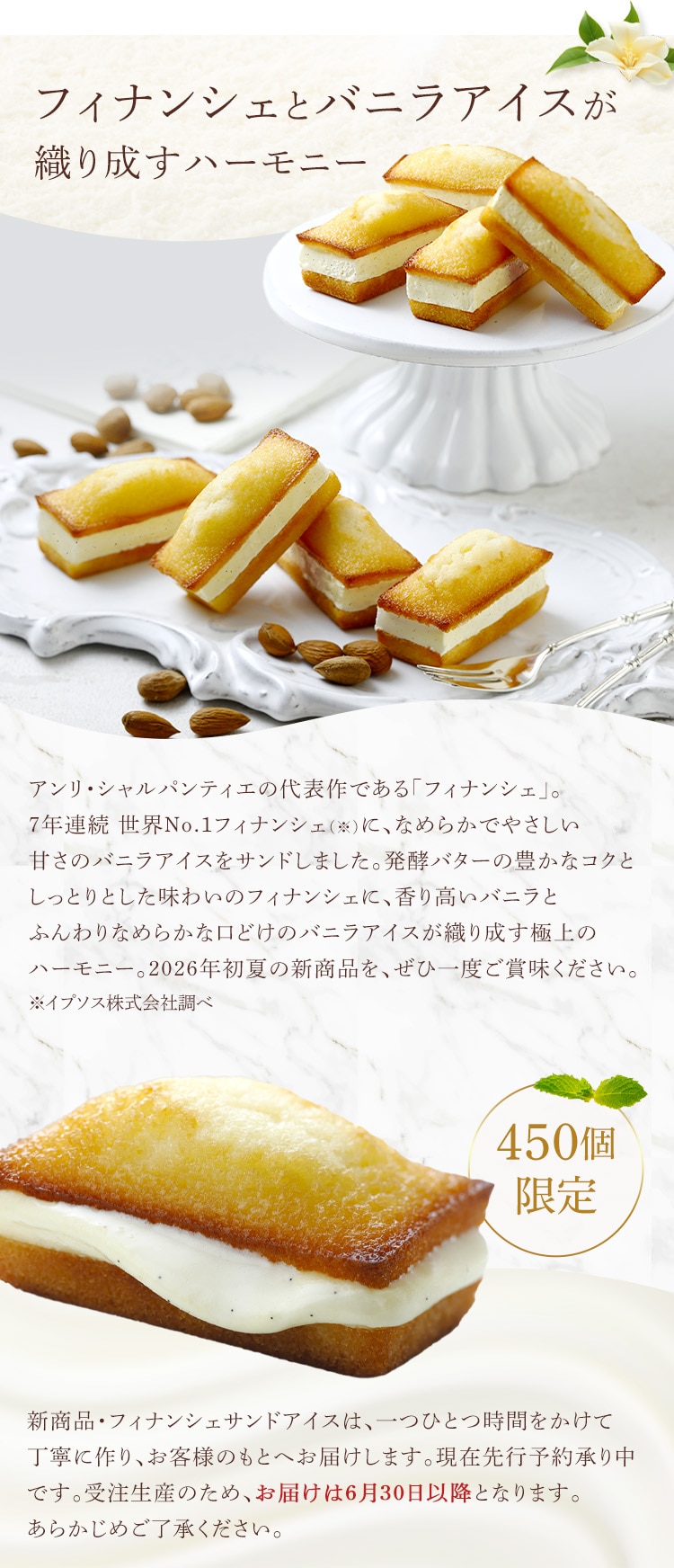 フィナンシェとバニラアイスが織り成すハーモニー