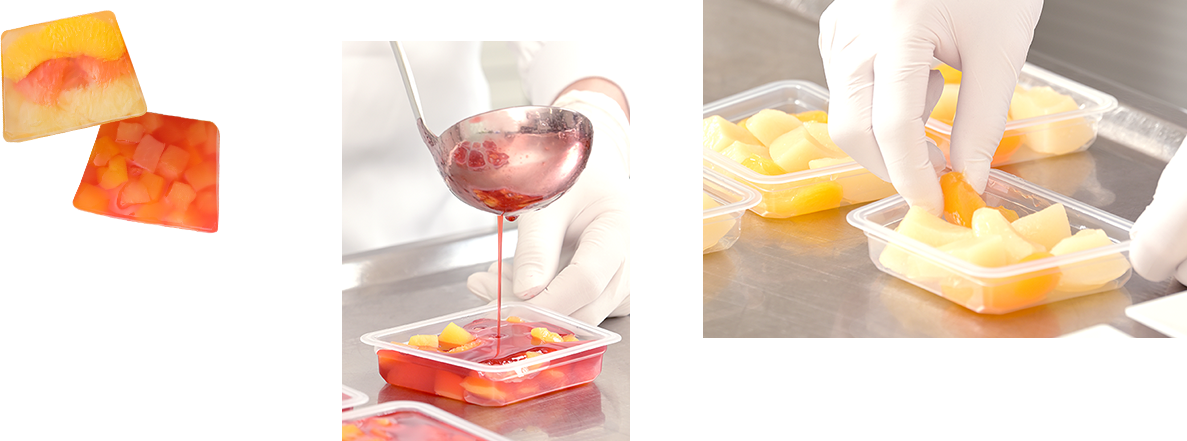 テリーヌ型を使って、もっとも美しく見えるように色合いやバランスを考えて作っています。